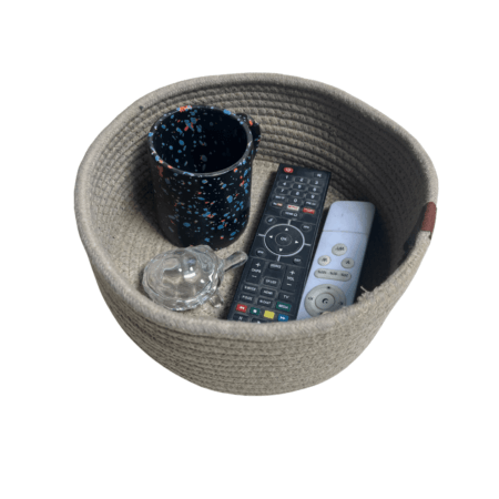 Cotton Rope Storage Basket For Your Home & Kitchen (Small,Medium,Large) - Pack of 3 (Light Brown)) - Image 3