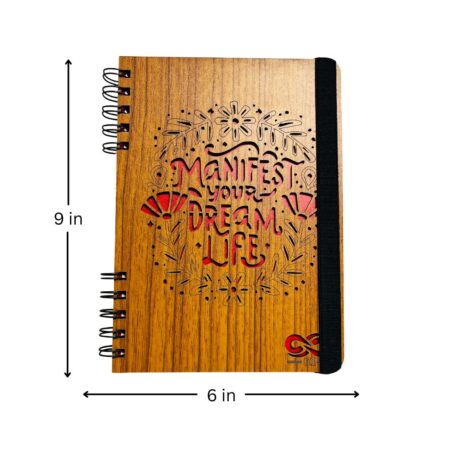 Wooden Diary - Manifestation Design (100 Quality pages & 9*6 Sizes) - Image 5