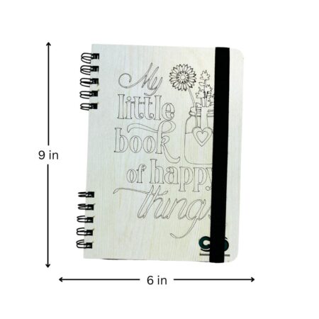 Wooden Diary - Little Book Design (100 Quality pages & 9*6 Sizes) - Image 5