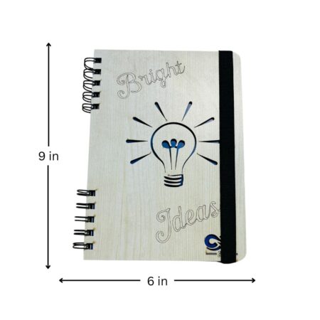 Wooden Diary - Bright Ideas Design (100 Quality pages & 9*6 Sizes) - Image 5