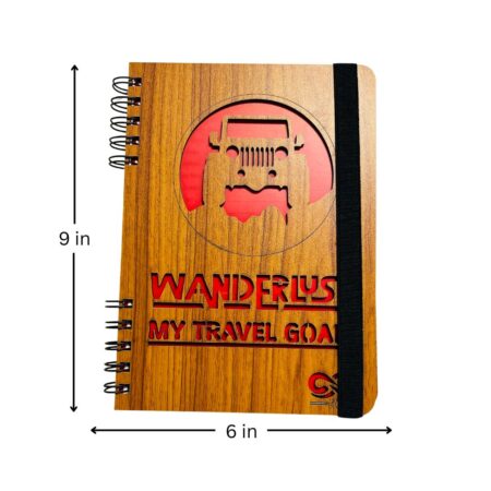 Wooden Diary - My Travel Goal Design (100 Quality pages & 9*6 Sizes) - Image 5