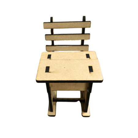 Wooden 3D Puzzle - Chair & Table - Easy to Assemble - Ideal DIY for School Project - Image 2