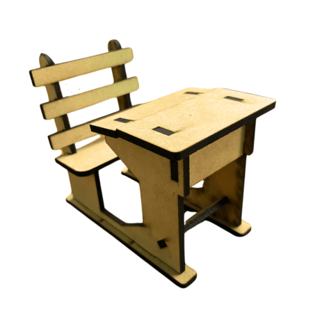 Wooden 3D Puzzle - Chair & Table - Easy to Assemble - Ideal DIY for School Project - Image 3