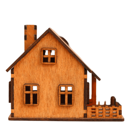 TRENDING HUT 3D MDF Puzzle House 3D Puzzle for Kids | Educational Toys for 5,6,7,8,9 Years