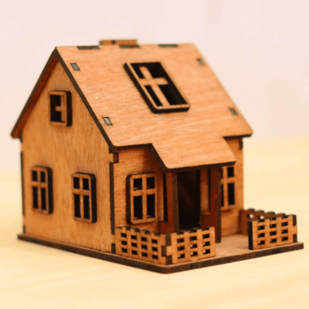 TRENDING HUT 3D MDF Puzzle House 3D Puzzle for Kids | Educational Toys for 5,6,7,8,9 Years - Image 4