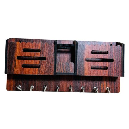 Key Holders for Home Wall with 8 Hooks & elastic, Storage for Home & Office Multipurpose (3Lines) - Image 2