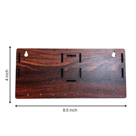 Key Holders for Home Wall with 8 Hooks & elastic, Storage for Home & Office Multipurpose (Jai Shree Ram) - Image 5