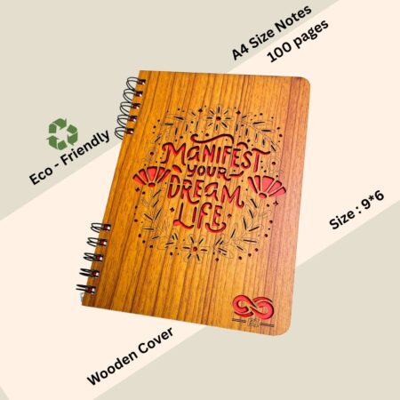 Wooden Diary - Manifestation Design (100 Quality pages & 9*6 Sizes) - Image 3