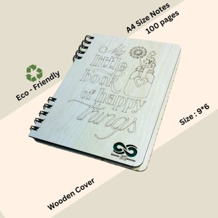 Wooden Diary - Little Book Design (100 Quality pages & 9*6 Sizes) - Image 3