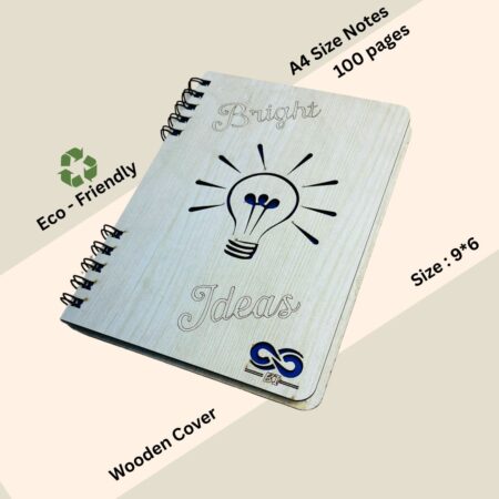 Wooden Diary - Bright Ideas Design (100 Quality pages & 9*6 Sizes) - Image 4