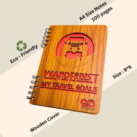Wooden Diary - My Travel Goal Design (100 Quality pages & 9*6 Sizes) - Image 3
