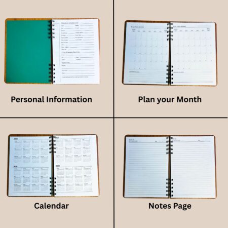 Wooden Diary - My Secrets Design (100 Quality pages & 9*6 Sizes) - Image 2