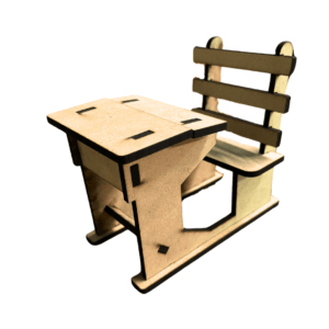 Wooden 3D Puzzle - Chair & Table - Easy to Assemble - Ideal DIY for School Project