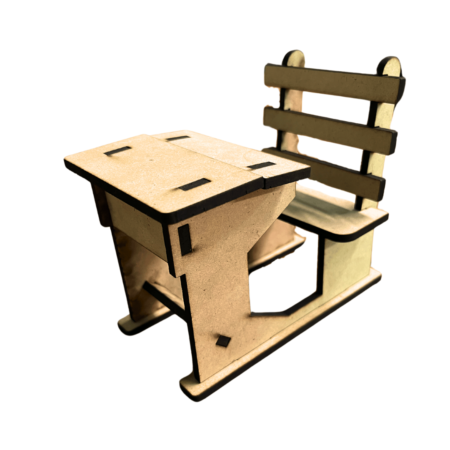 Wooden 3D Puzzle - Chair & Table - Easy to Assemble - Ideal DIY for School Project