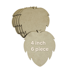 MDF Wooden Leaf Blanks (4 Inch) – Set of 6 | DIY Craft Bases for Painting, Resin Art, Home Décor & Kids Projects