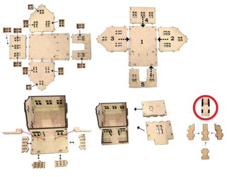 TRENDING HUT 3D MDF Puzzle House 3D Puzzle for Kids | Educational Toys for 5,6,7,8,9 Years - Image 5