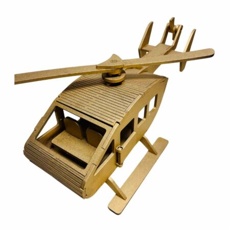 3D Wooden Helicopter Puzzle DIY Kit for Kids – Fun & Learning - Image 5