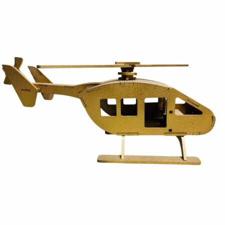 3D Wooden Helicopter Puzzle DIY Kit for Kids – Fun & Learning - Image 2